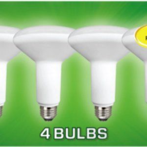 LED Light Bulb 4ct BR30 Reflector Soft White Dimmable LASTS 22 YEARS